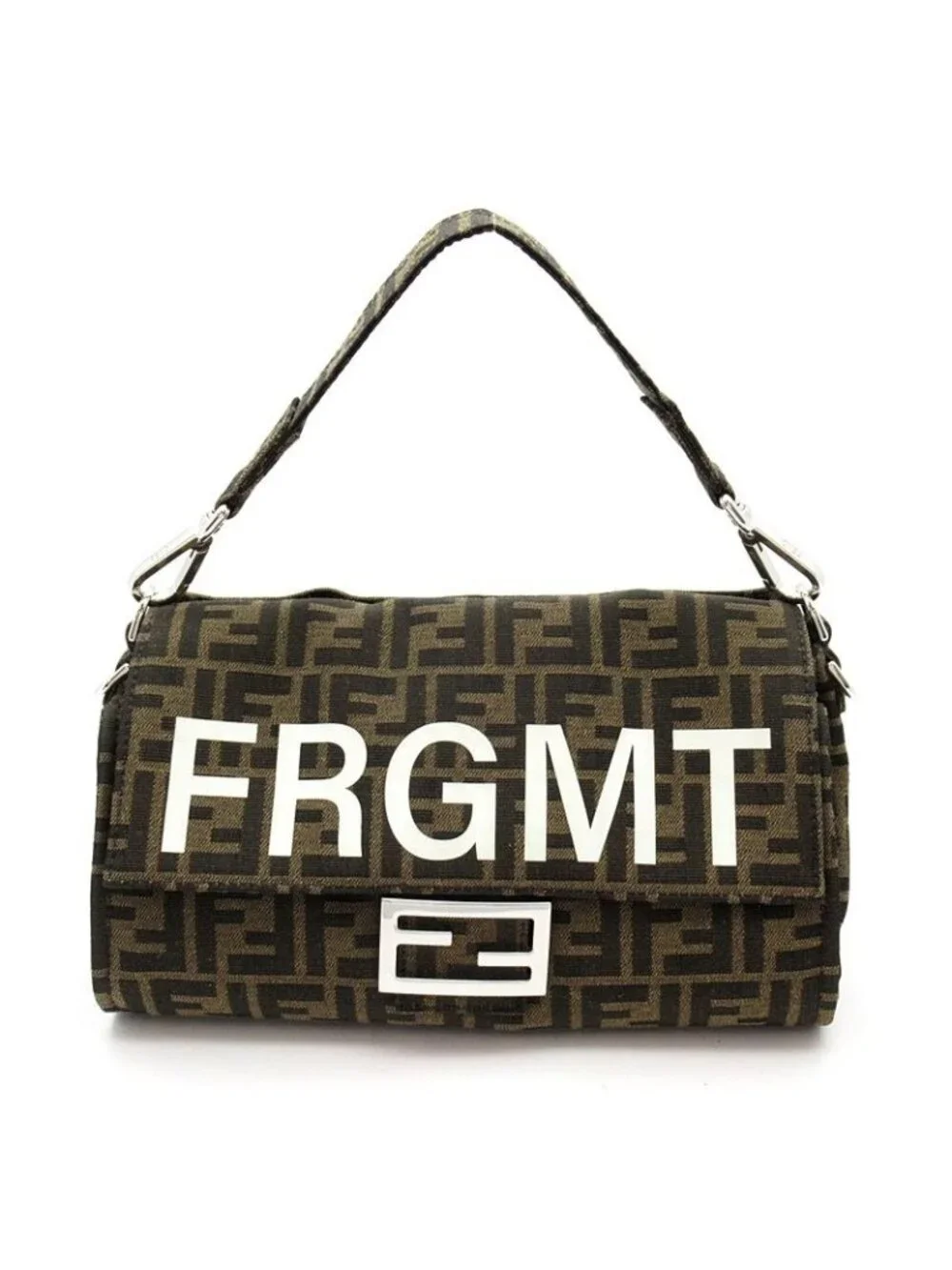 Fendi Fragment Zucca Fall Double 2-Way Canvas Leather Tote